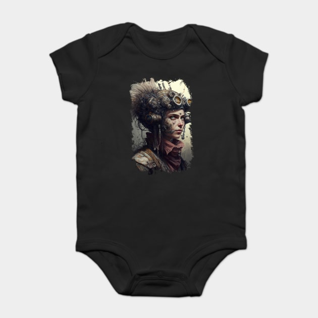Alien Women Empress Warrior of Ferocious Envy Punk Baby Bodysuit by Darksavage